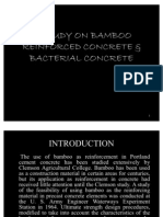 A Study On Bamboo Reinforced Concrete & Bacterial Concrete