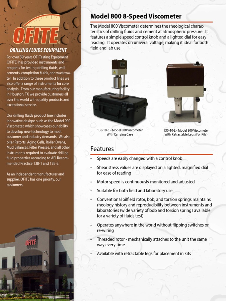 13010 Model 800 Brochure PDF Manufactured Goods