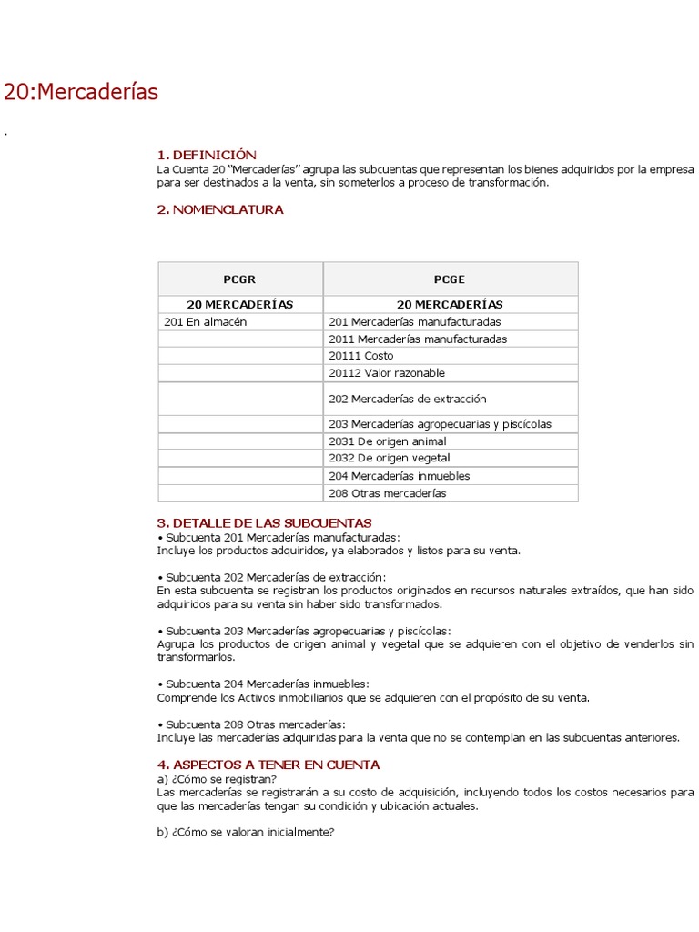 Mercaderias Pdf Economias Business