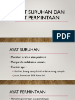 Ayat Suruhan Dan Ayat Permintaan