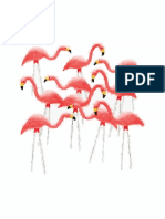 Free Printable Art Watercolor Flamingo Flock PDF