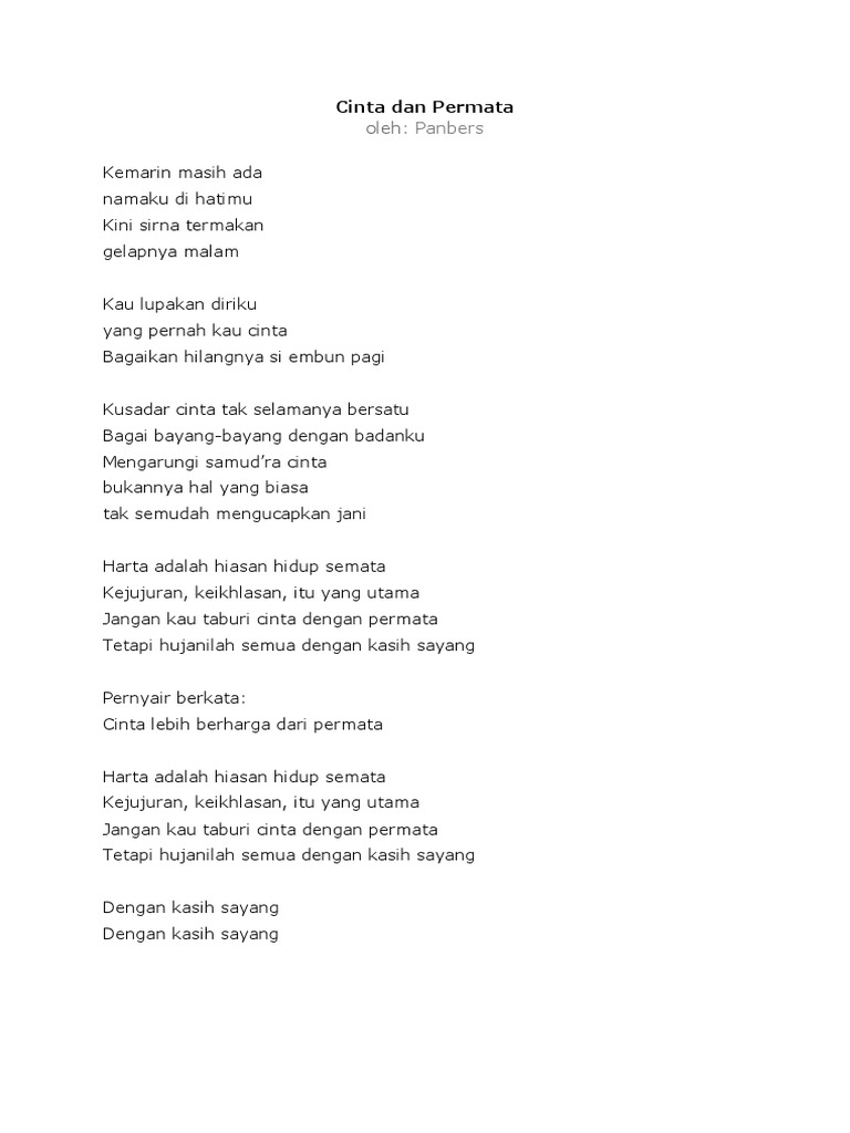 Lirik Lagu Batak PDF