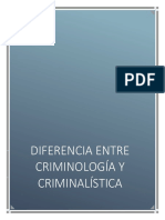 ENSAYO Diferencia Criminologia Criminalistica