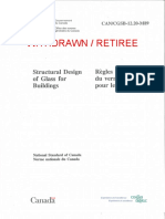 CGSB 12.20-M89 Structural Design of Glass For Buildings - Withdrawn PDF