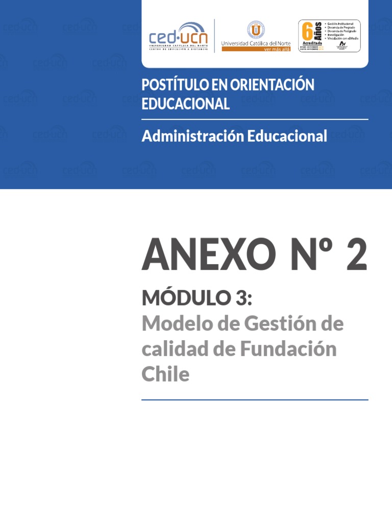 Modelo de Calidad en Gestión Escolar | PDF | Evaluación | Planificación