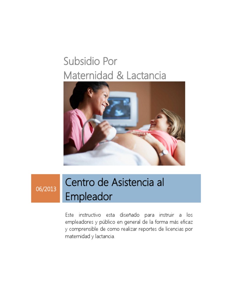 Subsidios de Maternidad y Lactancia | PDF | Amamantamiento | El embarazo