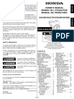 Manual Honda GX390 PDF