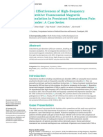 The Effectiveness of High-Frequency Repetitive Transcranial Magnetic Stimulation in Persistent Somatoform Pain Disorder: A Case Series