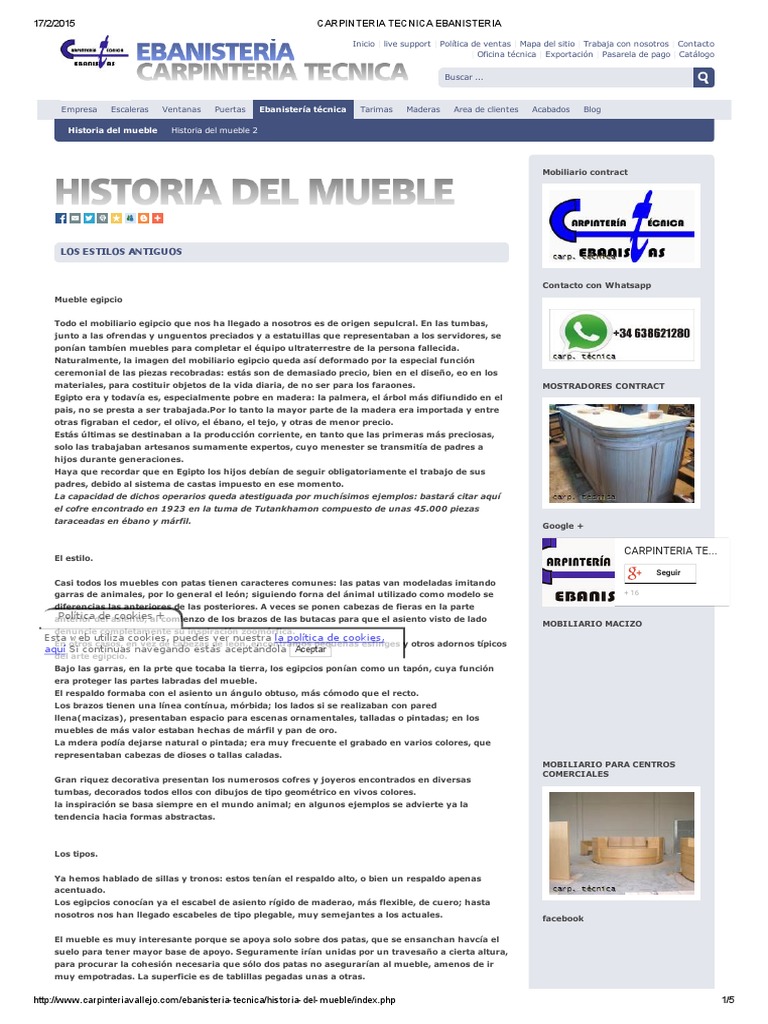 04 Breve Historia Del Mueble 1de2 PDF Arquitectura gótica