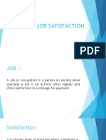 Nature of Job Satisfaction