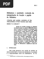 Bibliotecas e Sociedade - evolução e papéis da biblioteca