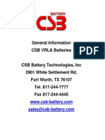 Bateria General Informacion