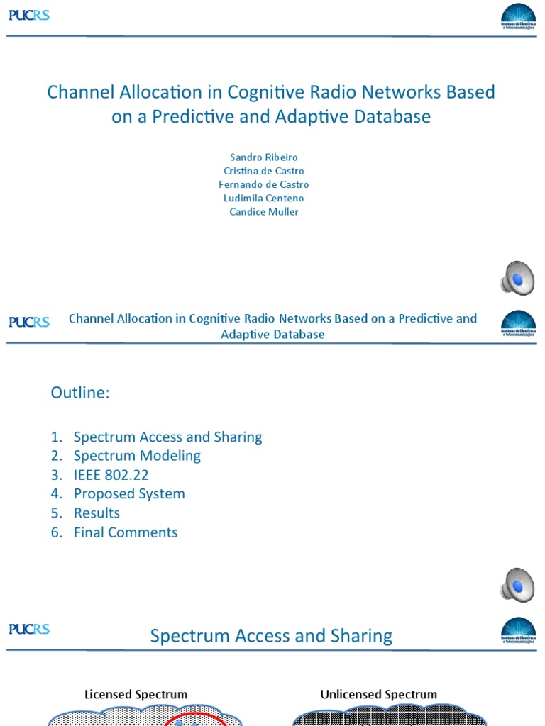 Channel Allocation in Cognitive Radio Networks Based On A Predictive ...