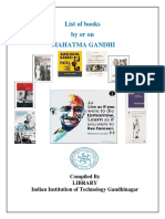 List of Books Byoron Mahatma Gandhi: Compiled by Library Indian Institution of Technology Gandhinagar