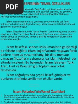 11 sinif felsefe slayt islam felsefesi pdf