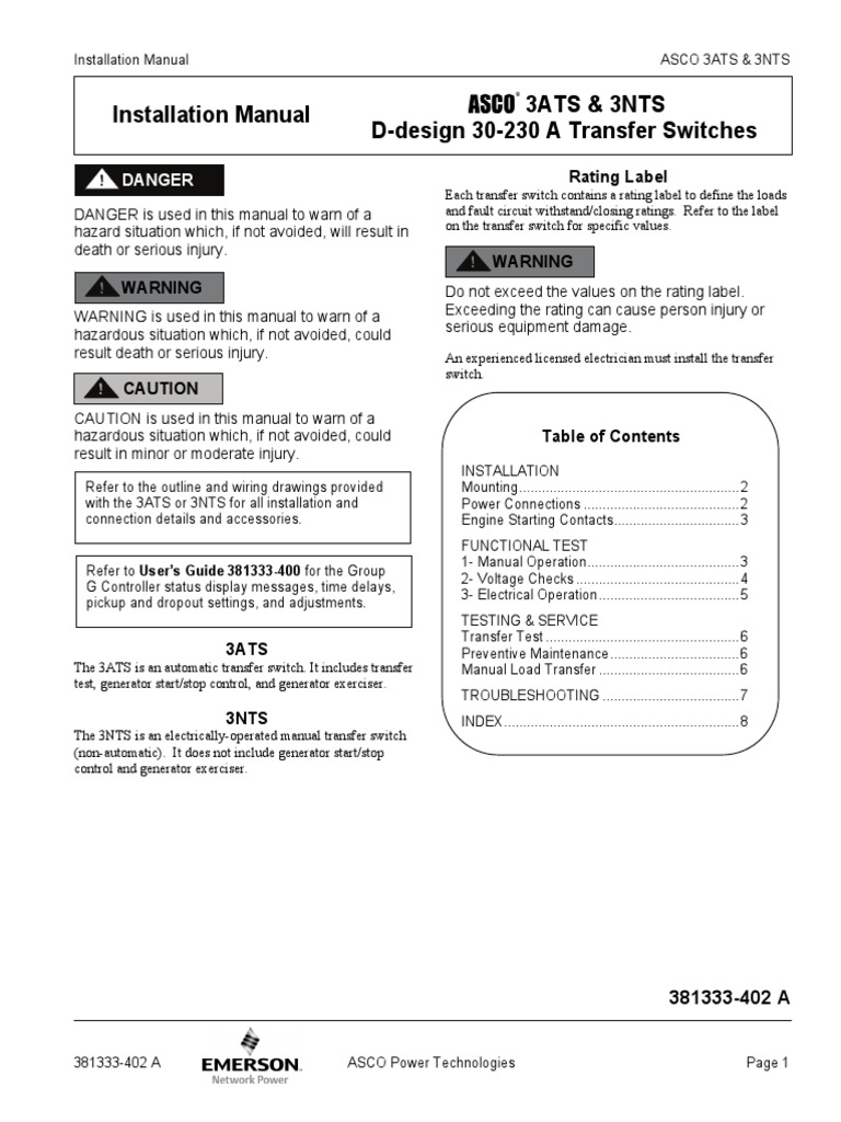 32 Asco Automatic Transfer Switch Wiring Diagram - Wiring Diagram Database