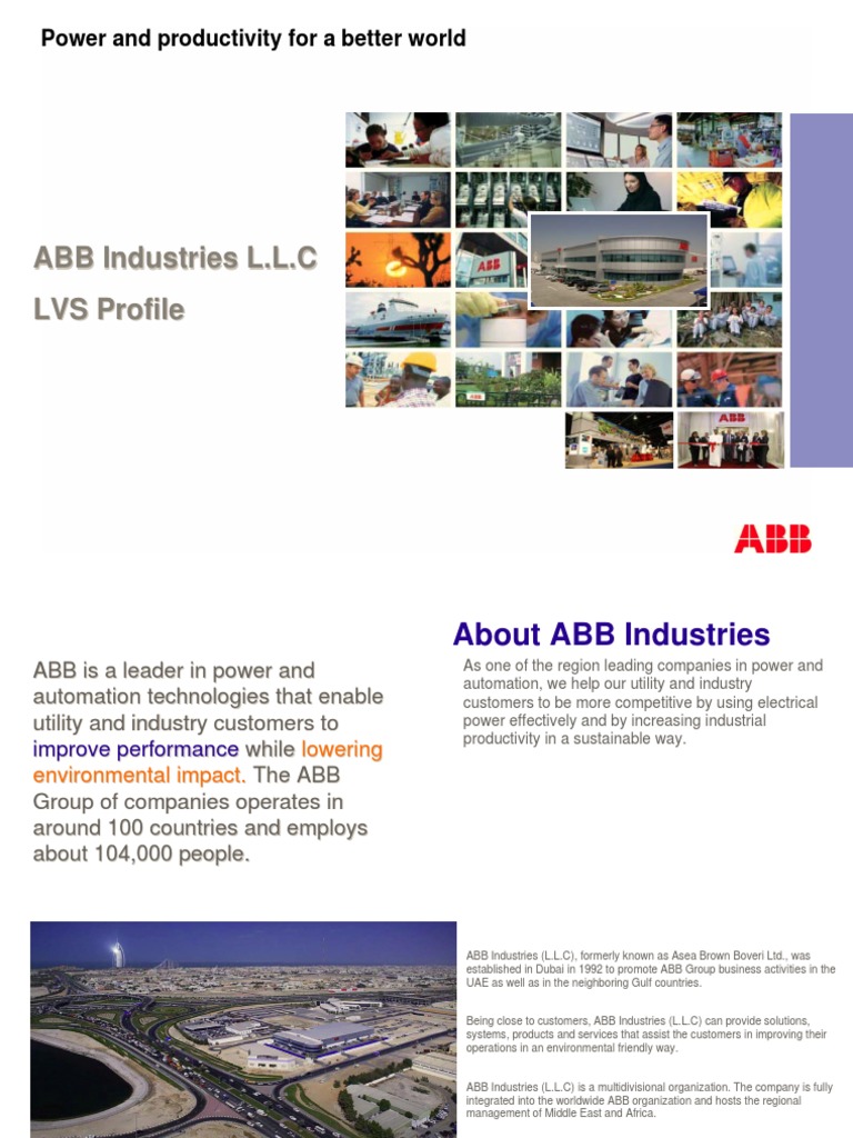 01 ABB Industries LVS Profile PDF United Arab Emirates