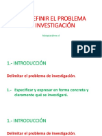 1.2.- Definir El Problema de Investigación