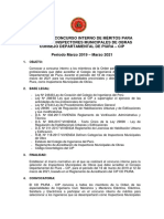 Bases del concurso interno CIP Piura 2019-2021 para acreditar inspectores municipales