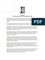 I. History: The Development of Psychological Tests: Sir Francis Galton