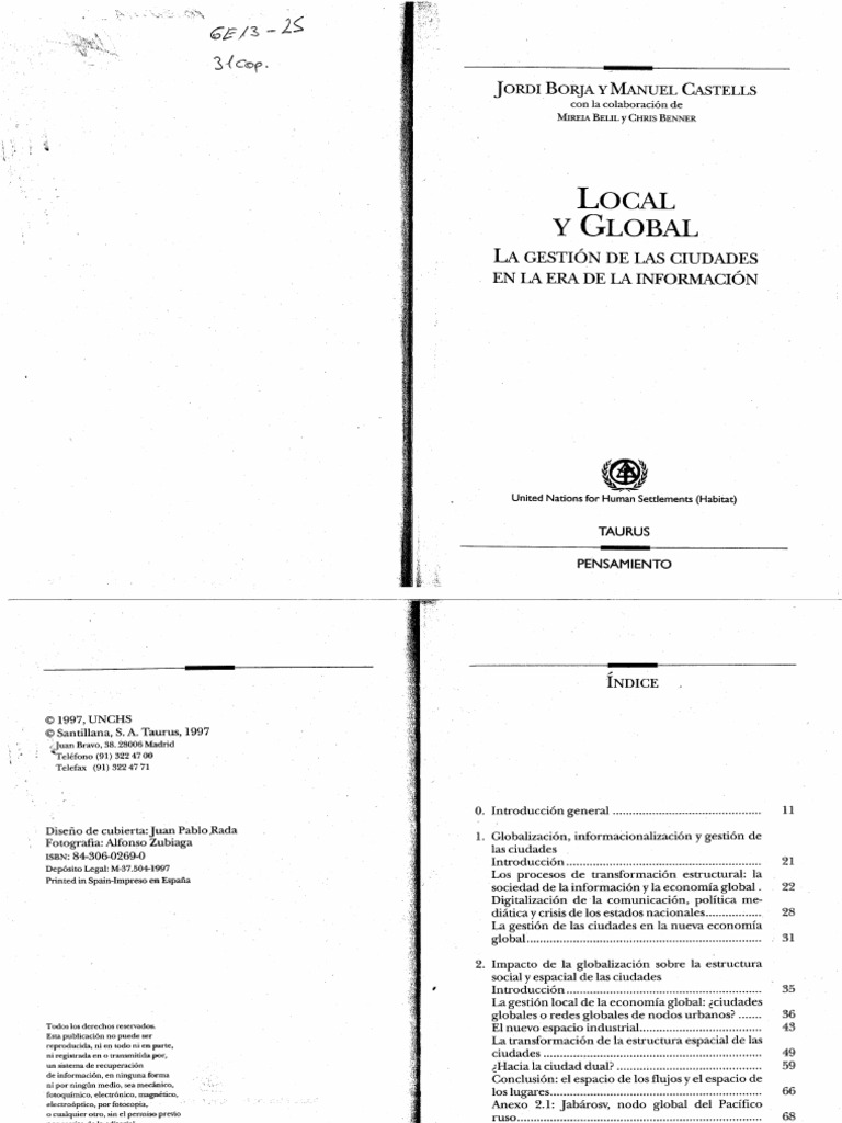 Borja y Castells Local y Global PDF