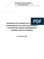 HISTORIA DE LOS TSUNAMIS EN EL SALVADOR, VULNERABILIDAD DE LA COSTA SALVADOREÑA Y ACTUACIÓN DEL SERVICIO OCEANOGRÁFICO NACIONAL ANTE ESTA AMENAZA