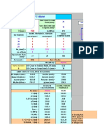 Analysis of T-Beam: Nos in Layer 1 Nos in Layer2