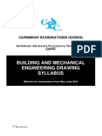 CAPE Building and Mechanical Engineering Syllabus With Specimen Papers