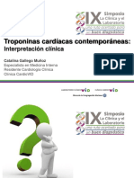 TROPONINAS CARDIACAS Interpretacion Clinica PDF