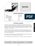 MONEL Alloy Properties