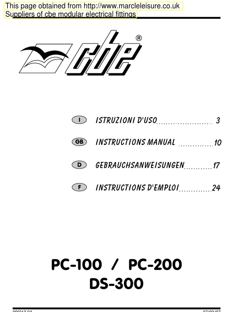 Electrical System User Manual | PDF | Battery Charger | Switch