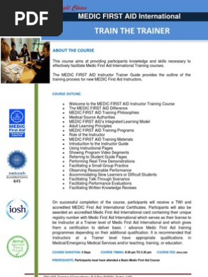 medic first aid train the trainer