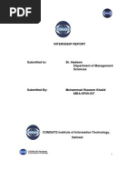 Download COMSATS University Internship Report by Waseem by mrwaseemkhalid SN40135106 doc pdf