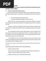 B. Electrical Systems 1. Recommended Electrical Services System For Proposed Hotel and Mall Development 1.1. Electrical Supply Distribution System