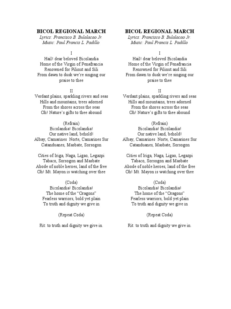 Bicol Regional March