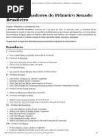 Lista de senadores do Primeiro Senado Brasileiro