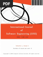 Download International Journal of Software Engineering IJSE V1_I1 by AI Coordinator - CSC Journals SN40135946 doc pdf