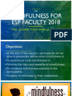 Mindfulness for Esp Faculty 20182