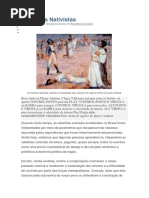 Rebeliões Nativistas Brasil