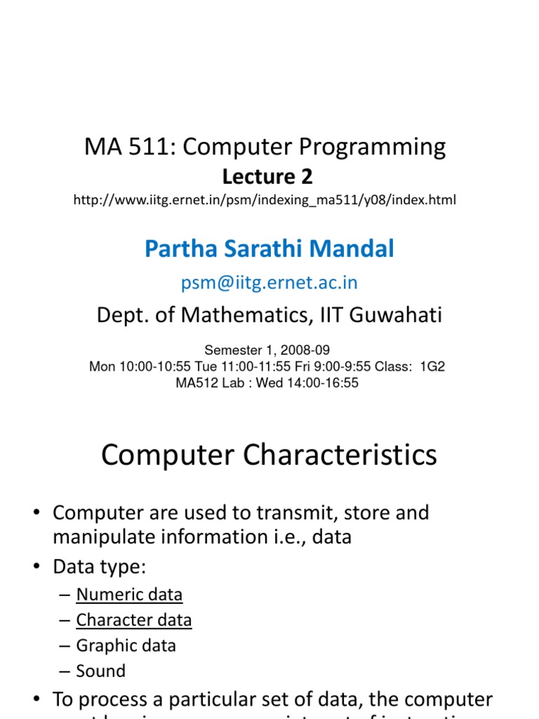 BCA-121 Computer Fundamental | PDF | Programming Language | Computer ...