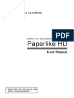 Paperlike HD User Manual English) 20180629 PDF