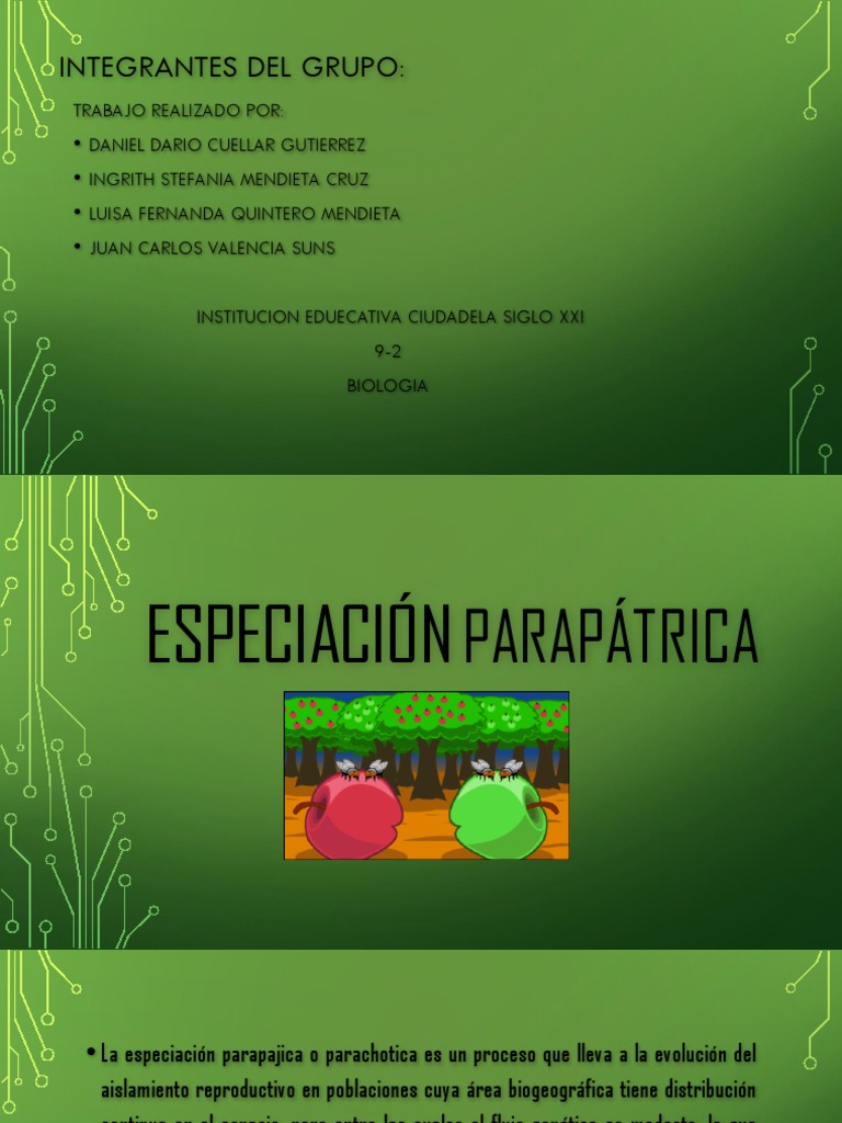 Especiación Parapátrica PDF