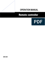 BRC1D61 Operation Manual