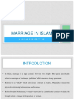 Marriage in Islam: A Legal Perspective