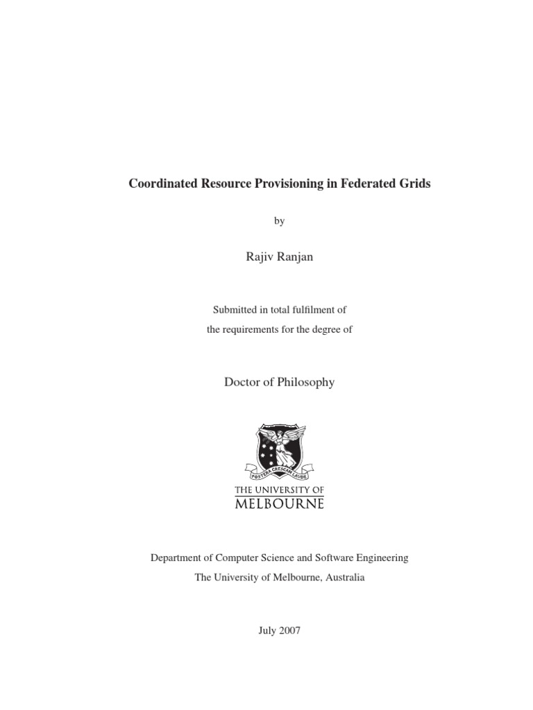 Decentralized Grid Resource Provisioning | PDF | Grid Computing | Peer ...