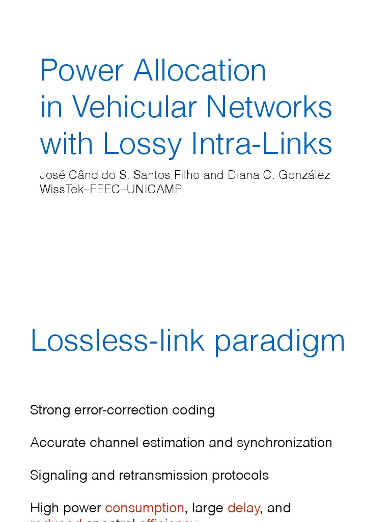 Power Allocation in Lossy Networks | PDF | Data Compression | Areas Of ...
