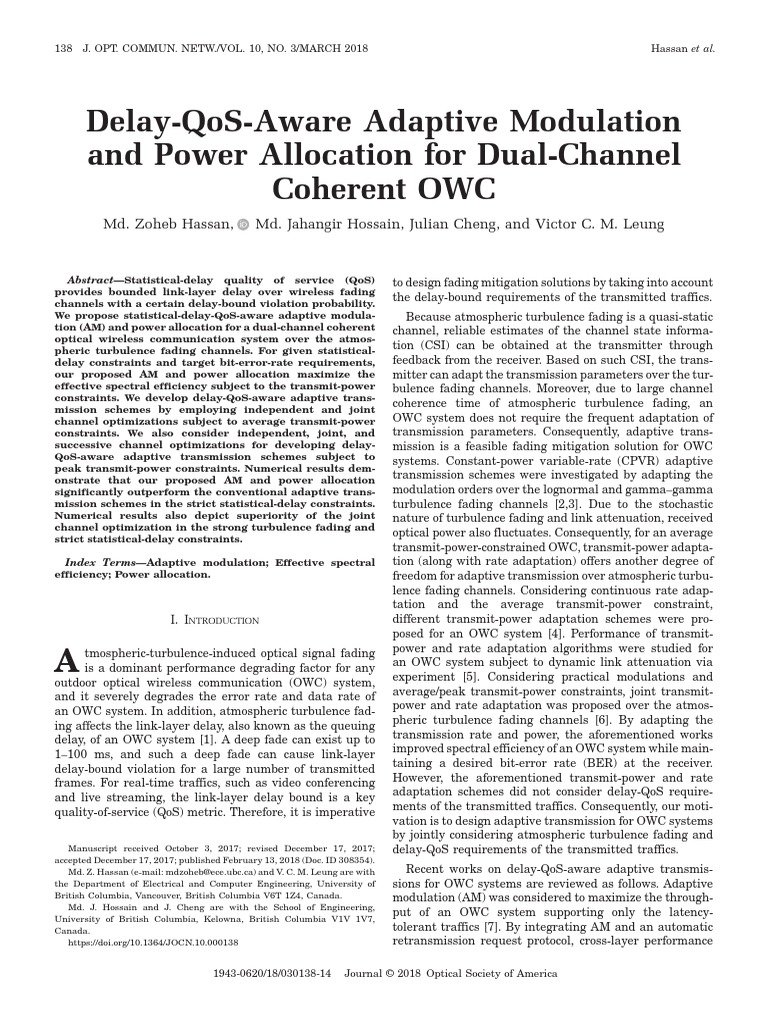 Delay-Qos-Aware Adaptive Modulation and Power Allocation For Dual ...
