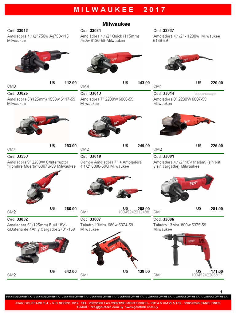 Catalogo Milwaukee C-P | PDF | Leisure