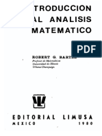 Bartle Sherbert 1ed Introduccion Al Analisis Matematico Dots Traduccion 2ed 1980 PDF