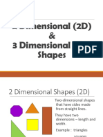 2D and 3D Shapes